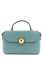 Furla Moonlight Mini Blue Leather Top Handle Bag