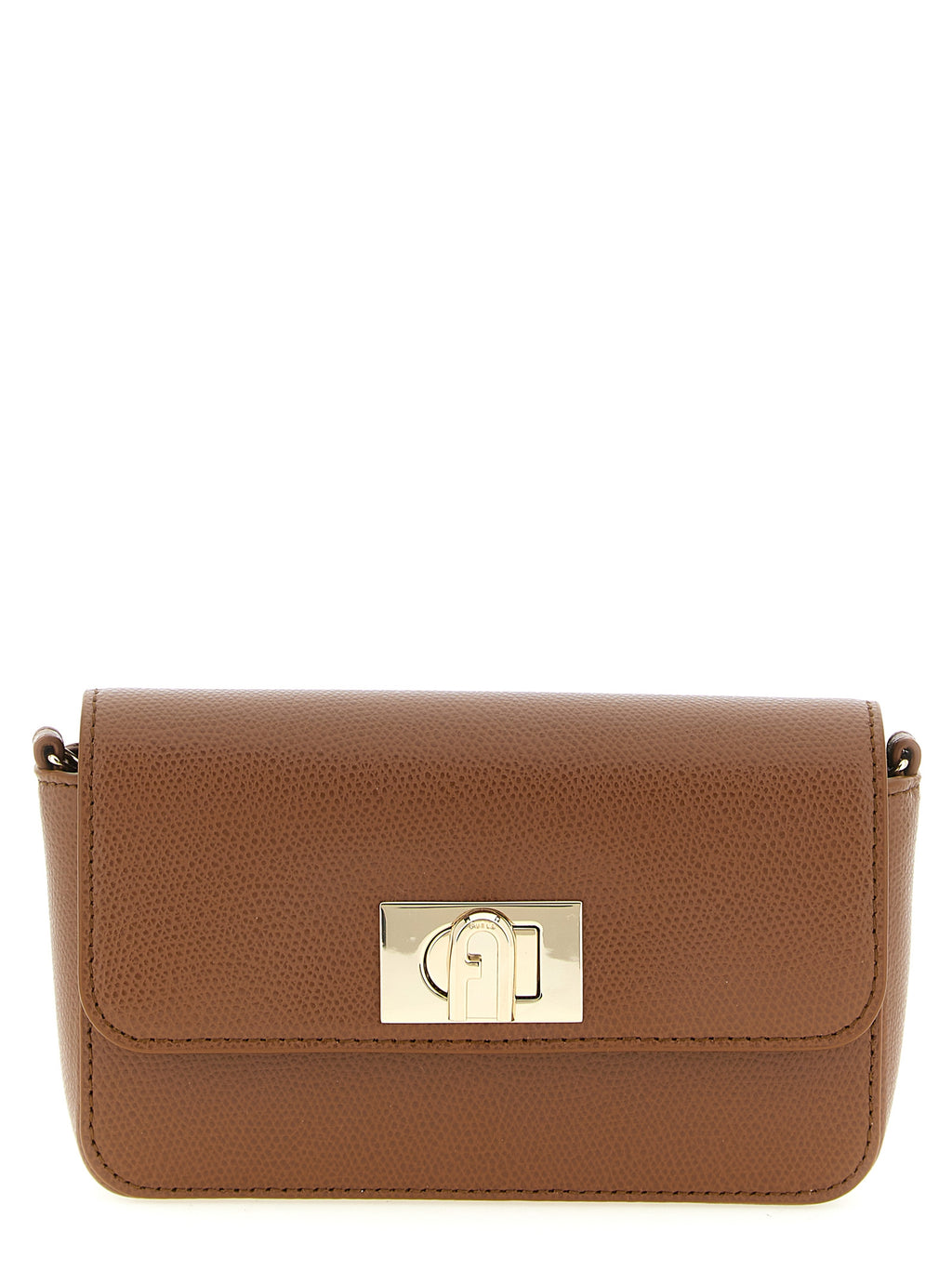 Furla 1927 Mini Cognac Leather Crossbody Bag