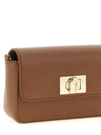 Furla 1927 Mini Cognac Leather Crossbody Bag