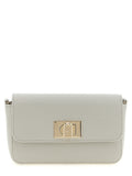 Furla 1927 Mini Leather Crossbody Bag Light Grey