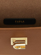 Furla 1927 Mini Cognac Leather Crossbody Bag