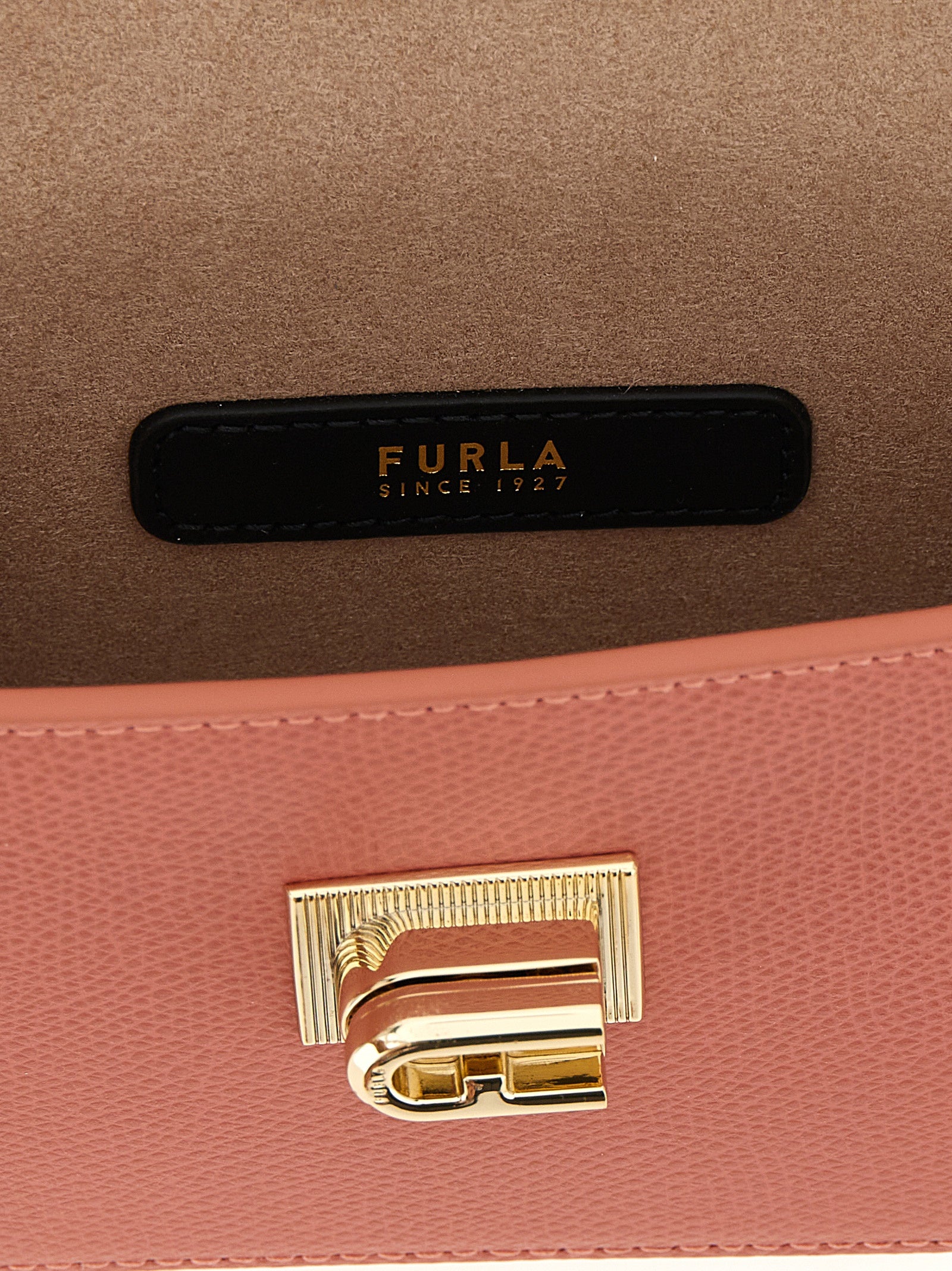 Furla 1927 Mini Pink Leather Crossbody Bag