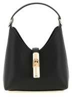 Furla Iride Mini Black Leather Shoulder Bag