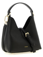 Furla Iride Mini Black Leather Shoulder Bag