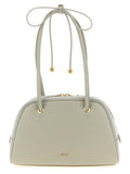 Furla Poppy M Urban Gray Leather Top Handle Bag