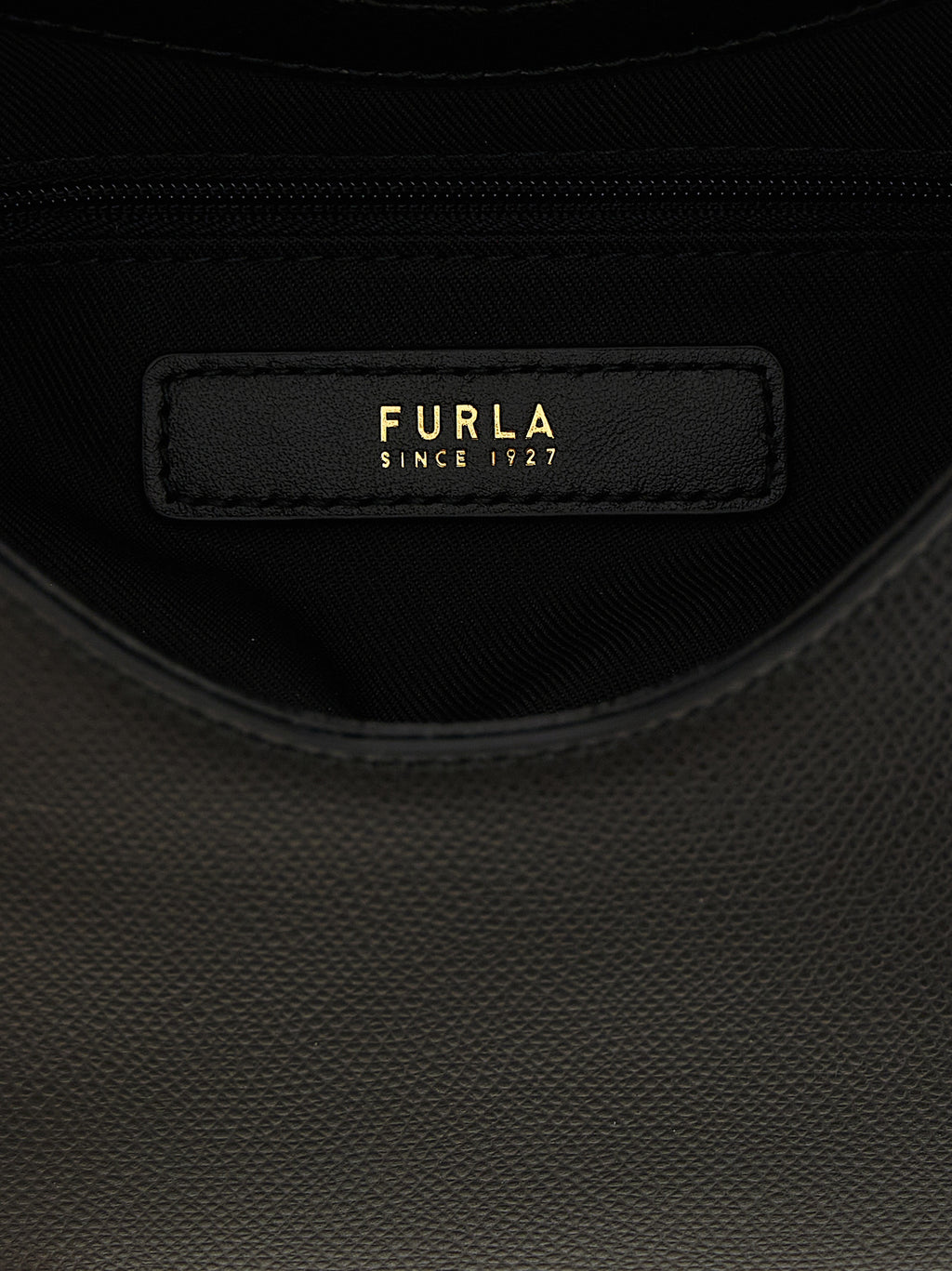 Furla Iride Mini Black Leather Shoulder Bag