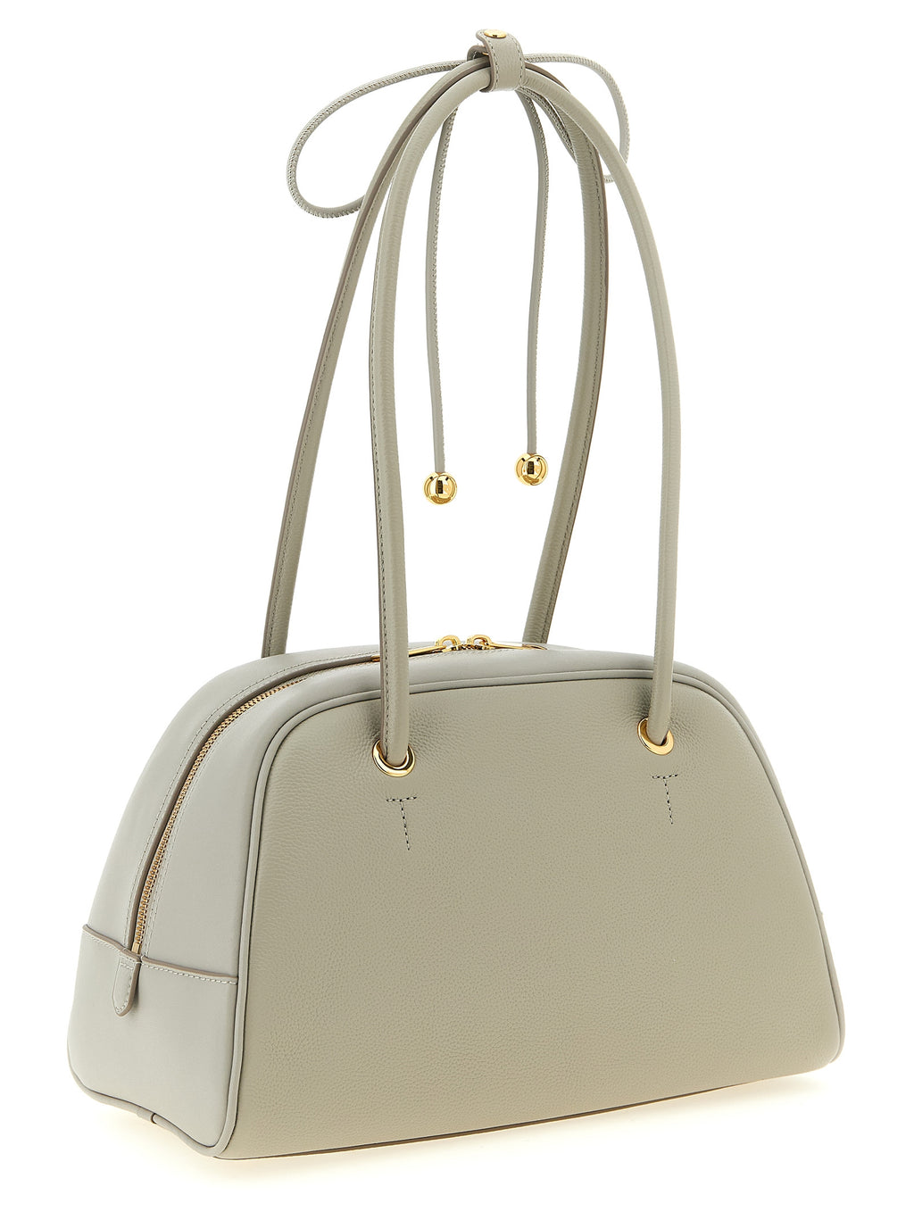 Furla Poppy M Urban Gray Leather Top Handle Bag