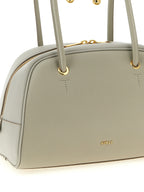 Furla Poppy M Urban Gray Leather Top Handle Bag