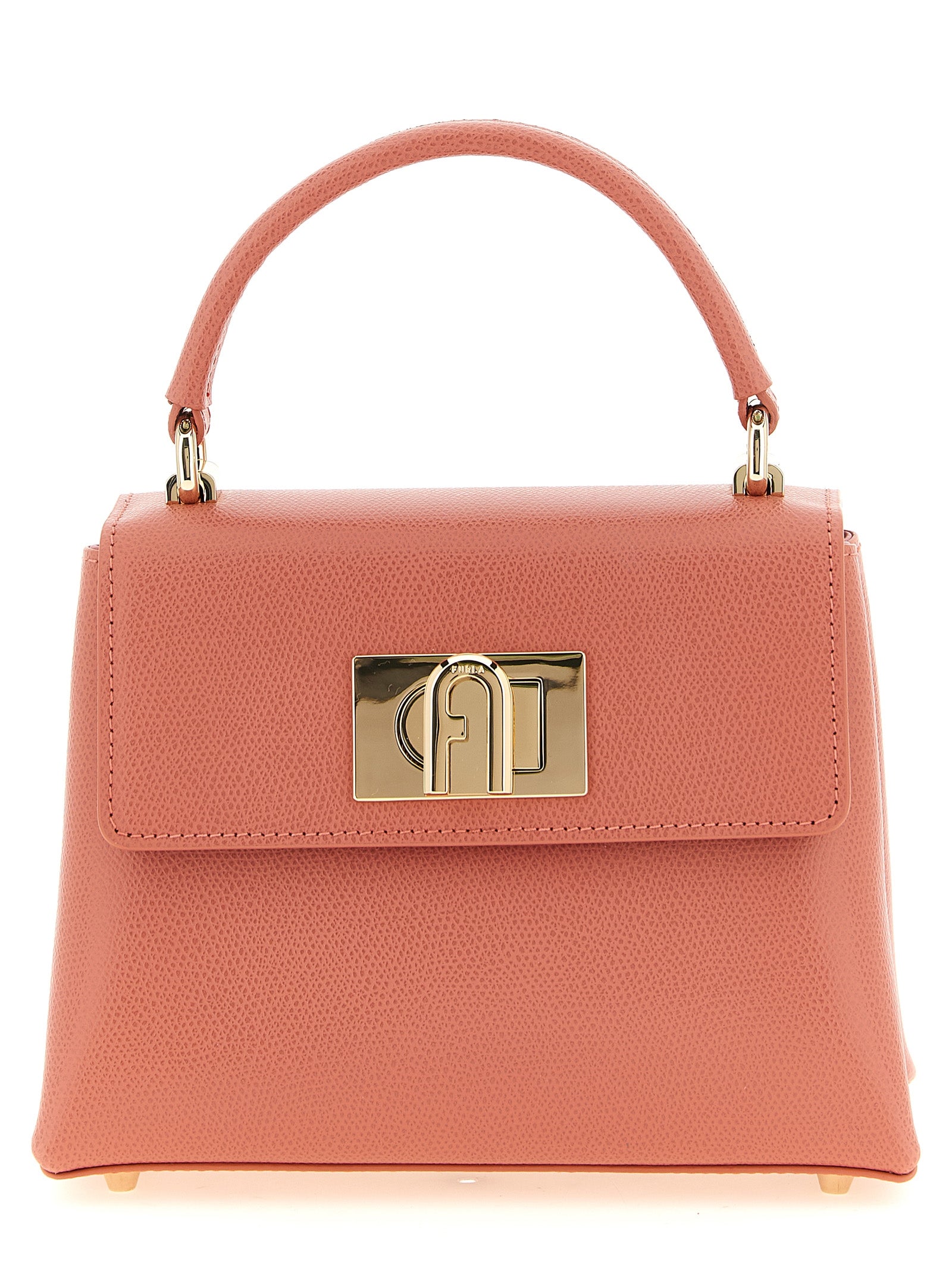 Furla 1927 Mini Pink Leather Top Handle Bag
