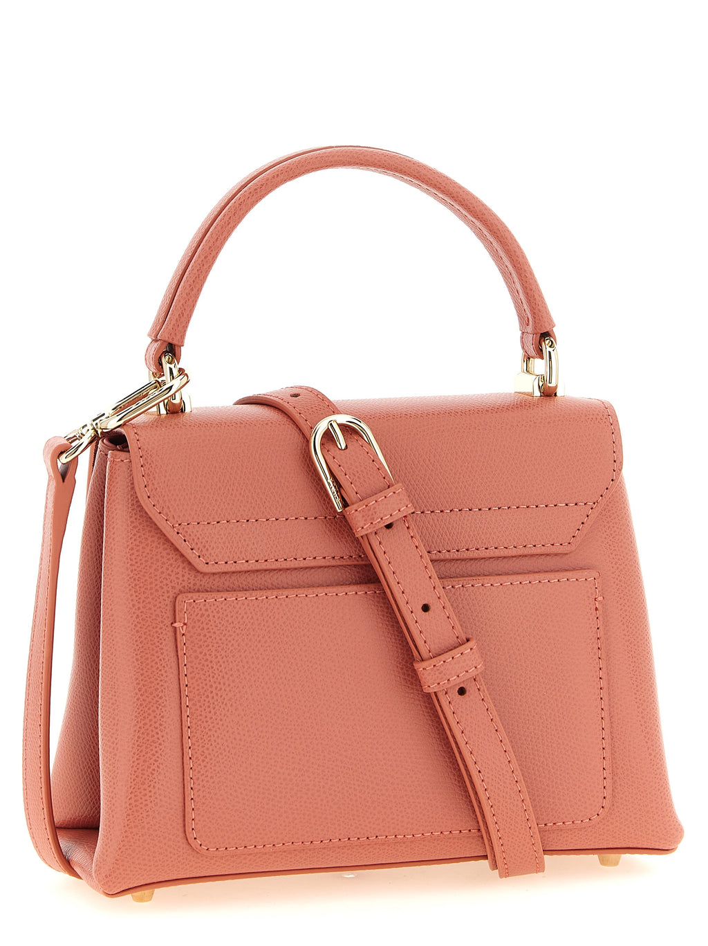 Furla 1927 Mini Pink Leather Top Handle Bag