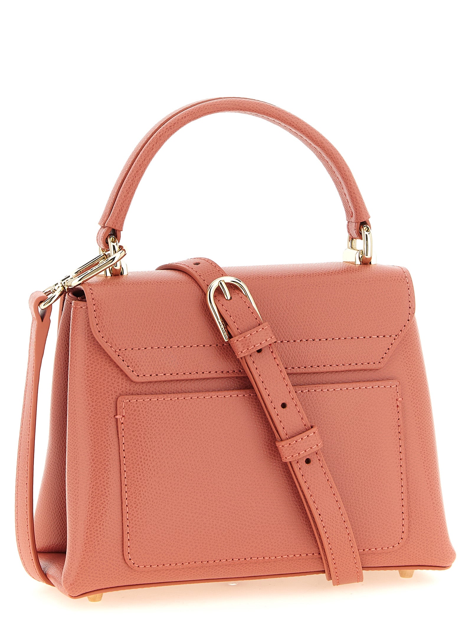 Furla 1927 Mini Pink Leather Top Handle Bag