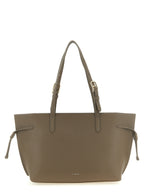 Furla Ava M Urban Gray Hammered Leather Tote Bag
