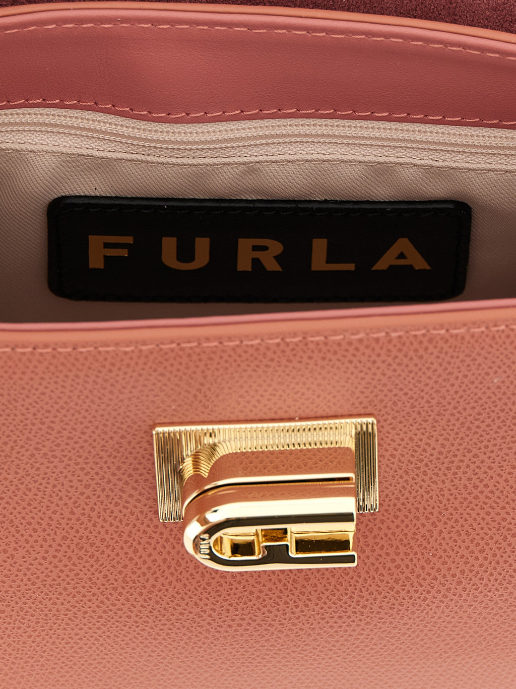 Furla 1927 Mini Pink Leather Top Handle Bag
