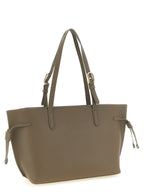 Furla Ava M Urban Gray Hammered Leather Tote Bag