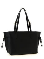 Furla Ava M Black Hammered Leather Tote Bag