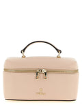 Furla Camelia Mini Leather Vanity Bag Powder Pink