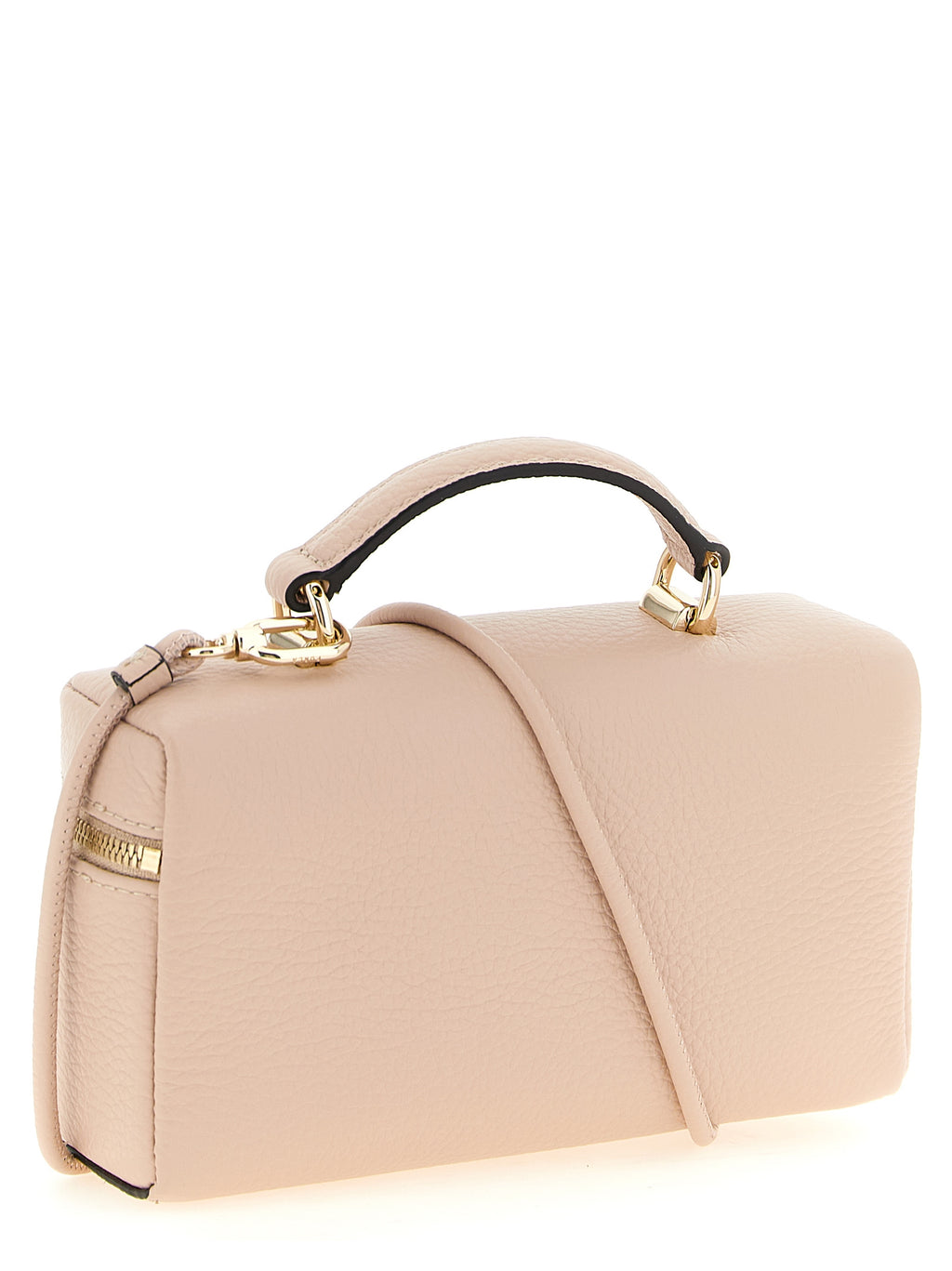 Furla Camelia Mini Leather Vanity Bag Powder Pink
