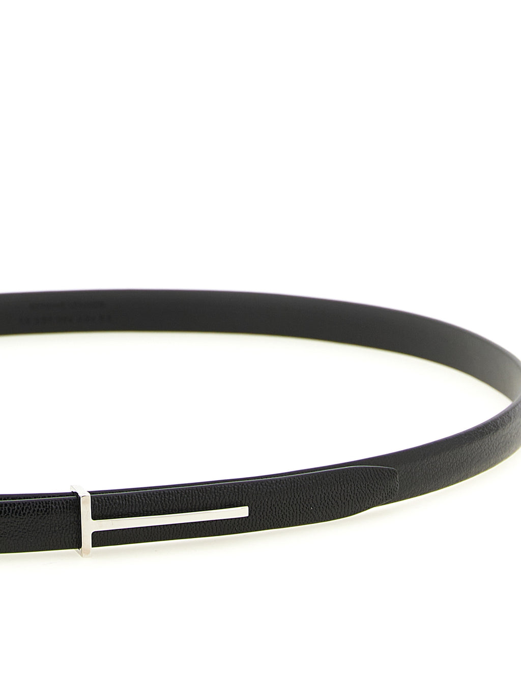 Tom Ford Icon Hammered Leather T Slim Belt