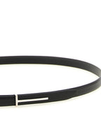 Tom Ford Icon Hammered Leather T Slim Belt