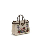 Valentino Garavani Antibes Mini Top Handle Bag Natural Floral