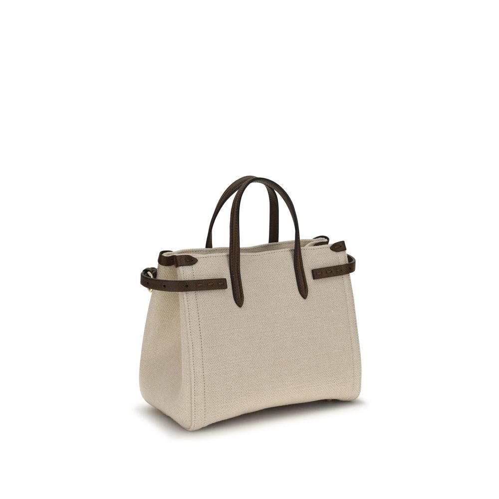 Valentino Garavani Antibes Mini Top Handle Bag Natural Floral
