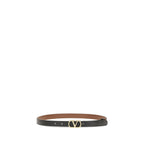 Valentino Garavani VLogo Reversible Leather Belt Black / Brown