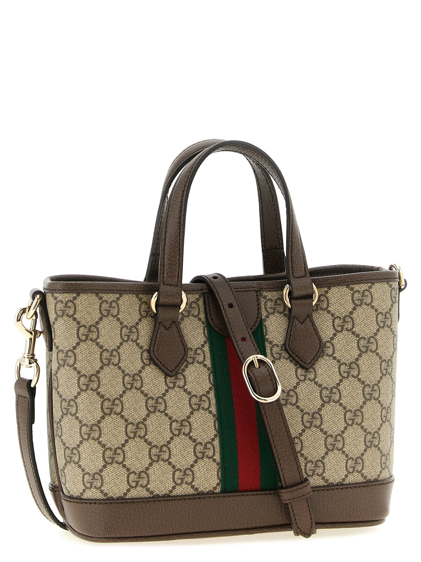 Gucci Ophidia Small GG Supreme Tote Bag Beige