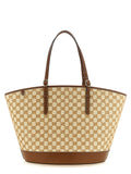 Gucci Woven Large Tote Bag Natural Brown