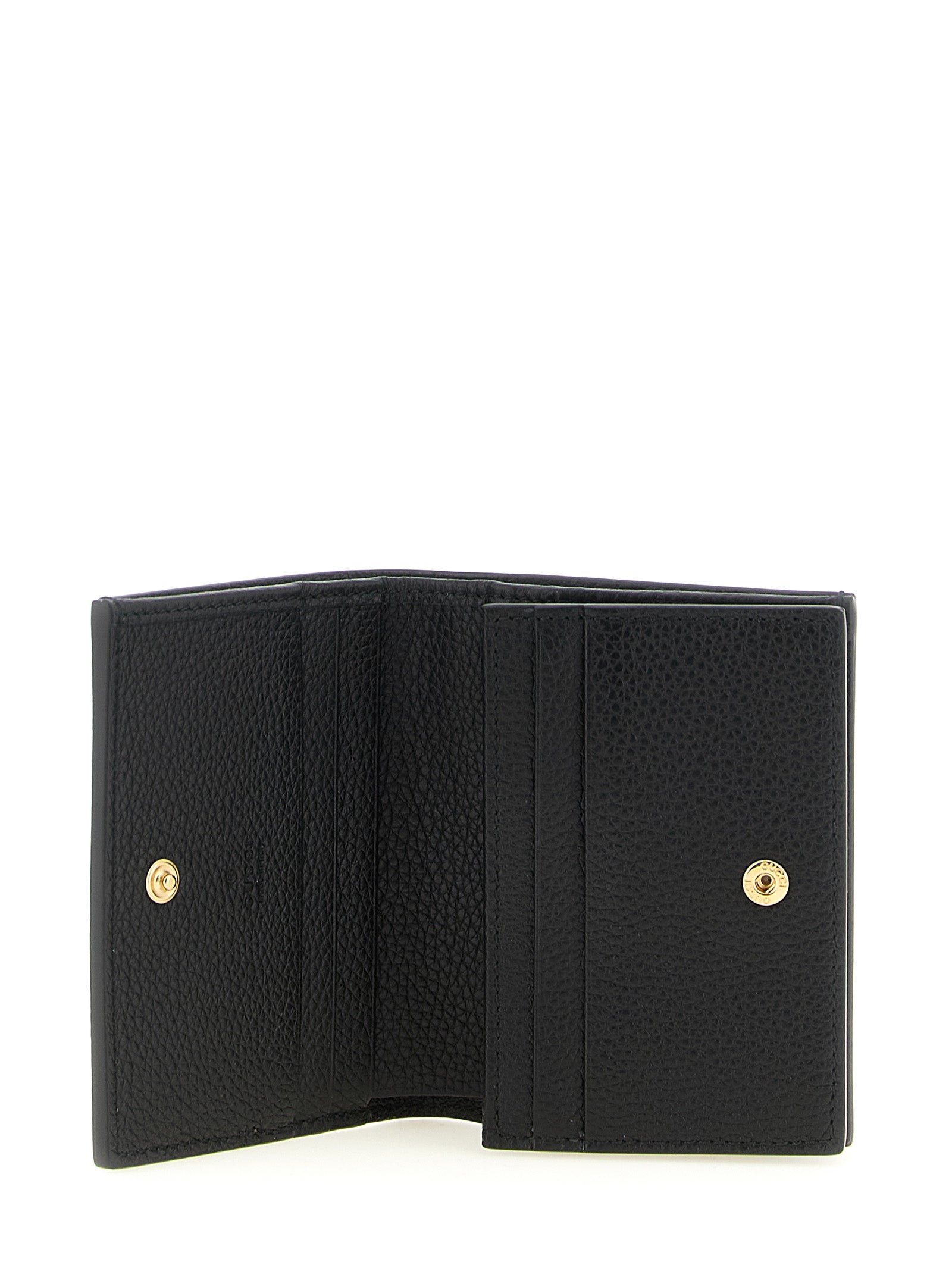 Gucci GG Marmont Mini GG Supreme Wallet Beige and Black