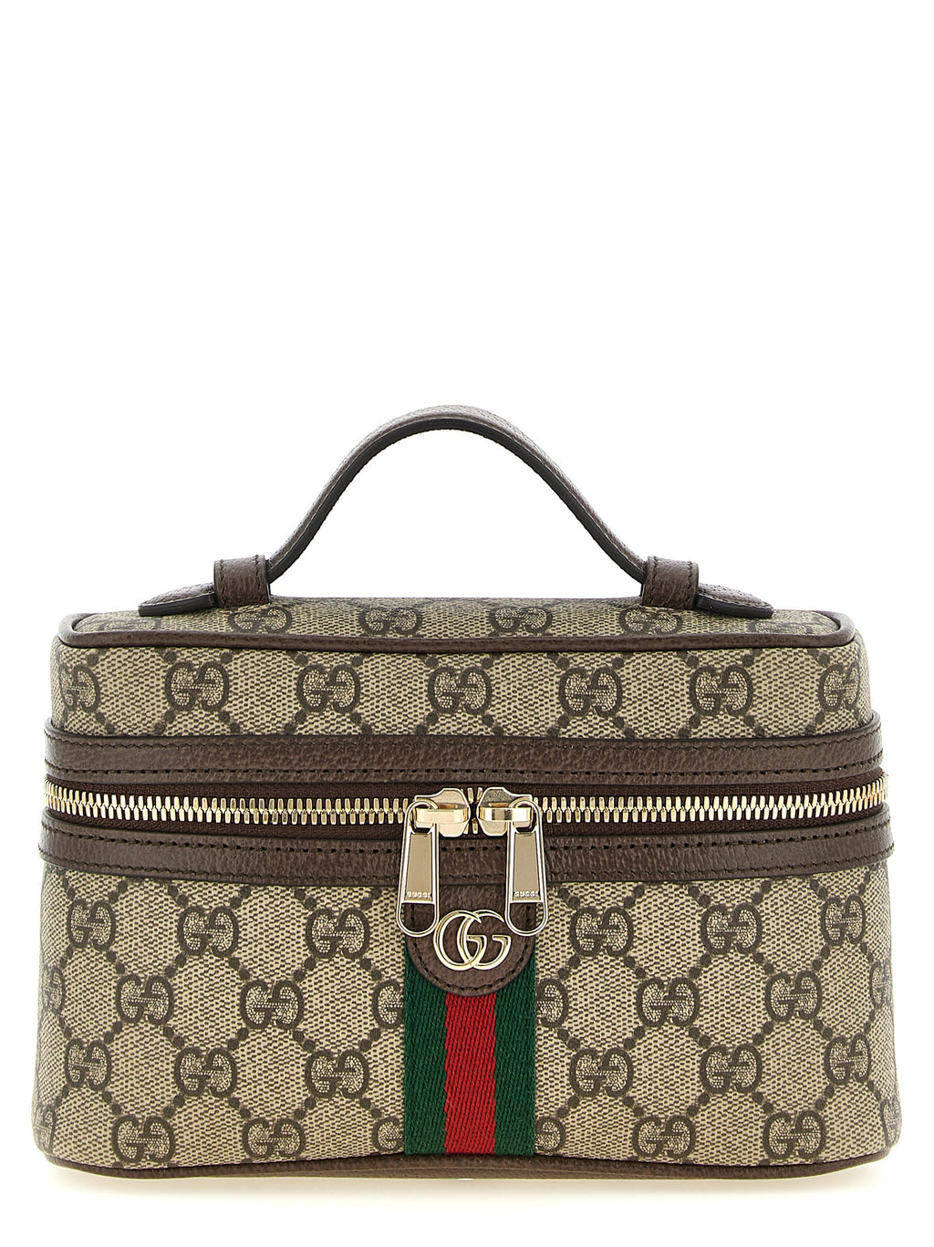 Gucci Ophidia GG Supreme Small Vanity Shoulder Bag Beige