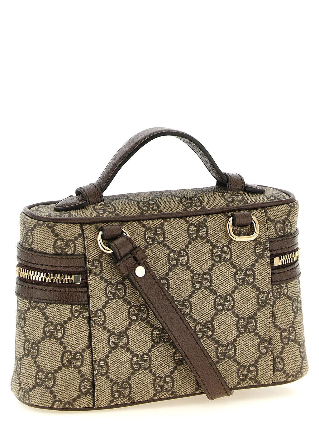 Gucci Ophidia GG Supreme Small Vanity Shoulder Bag Beige