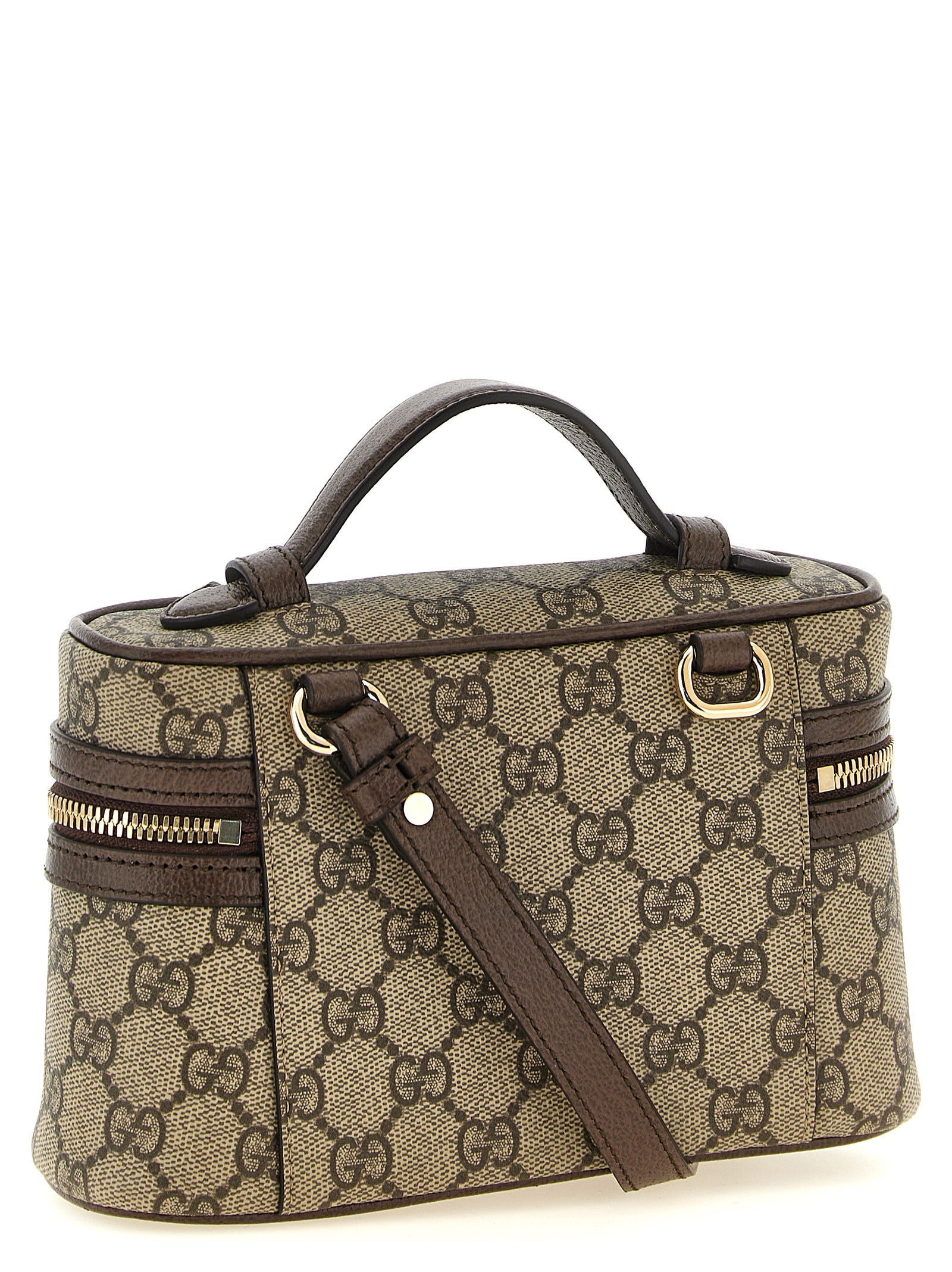 Gucci Ophidia GG Supreme Small Vanity Shoulder Bag Beige