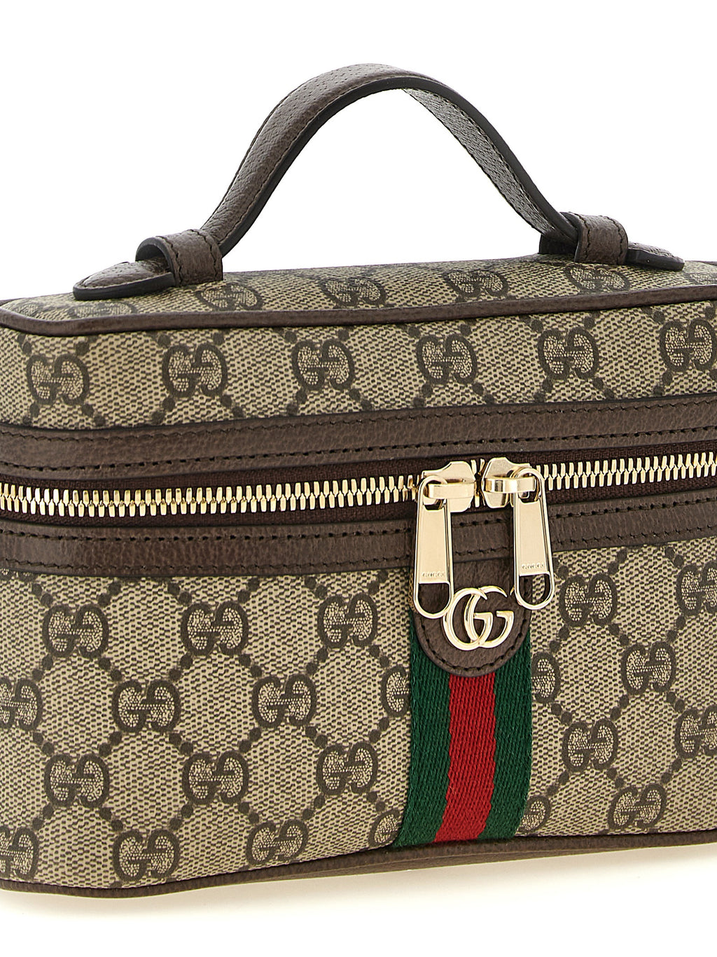 Gucci Ophidia GG Supreme Small Vanity Shoulder Bag Beige