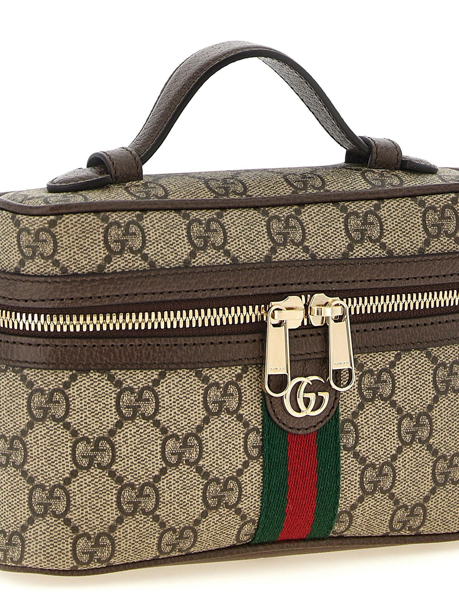 Gucci Ophidia GG Supreme Small Vanity Shoulder Bag Beige