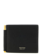 Tom Ford Black Leather Money Clip Wallet