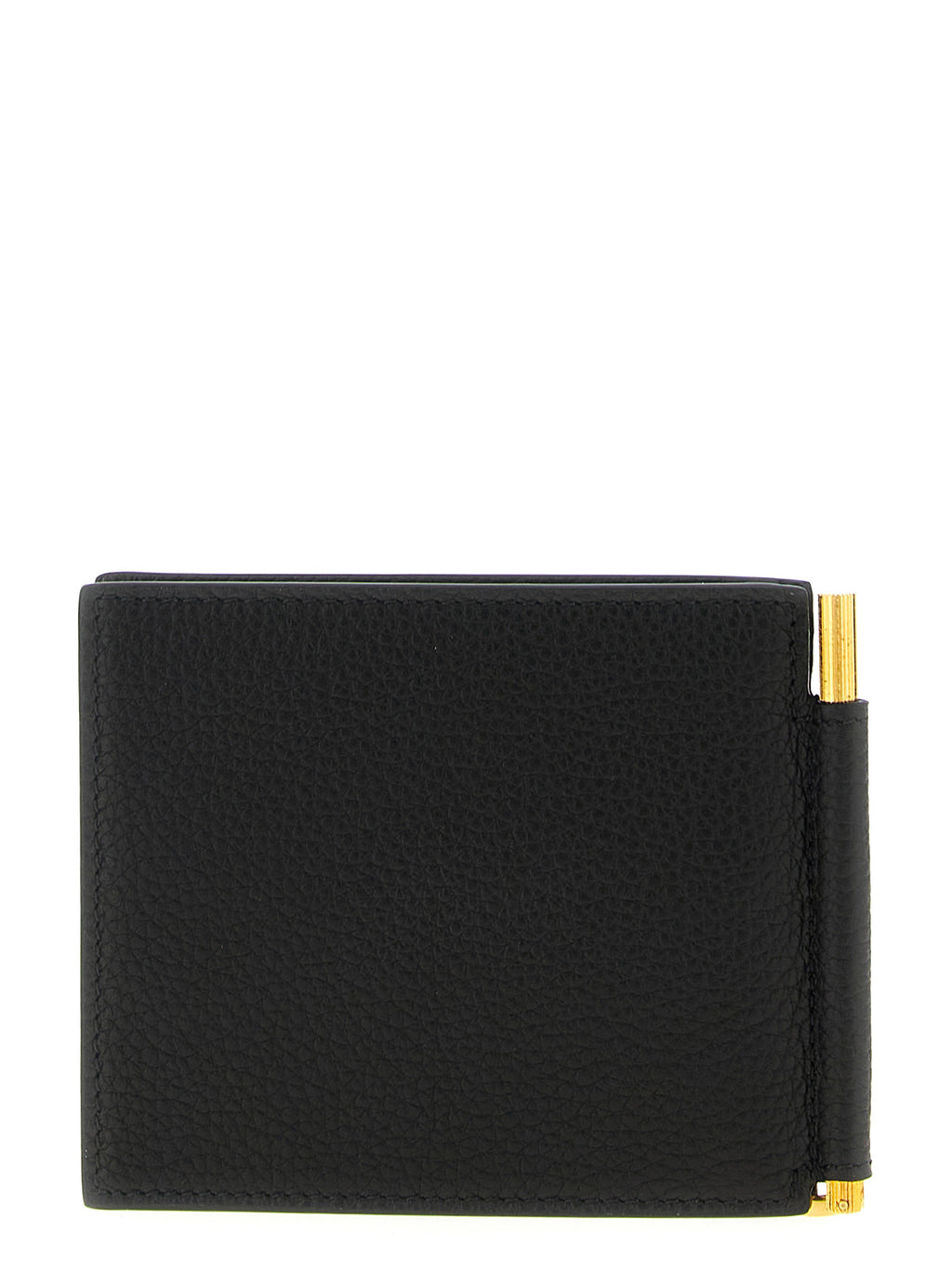 Tom Ford Black Leather Money Clip Wallet