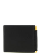 Tom Ford Black Leather Money Clip Wallet