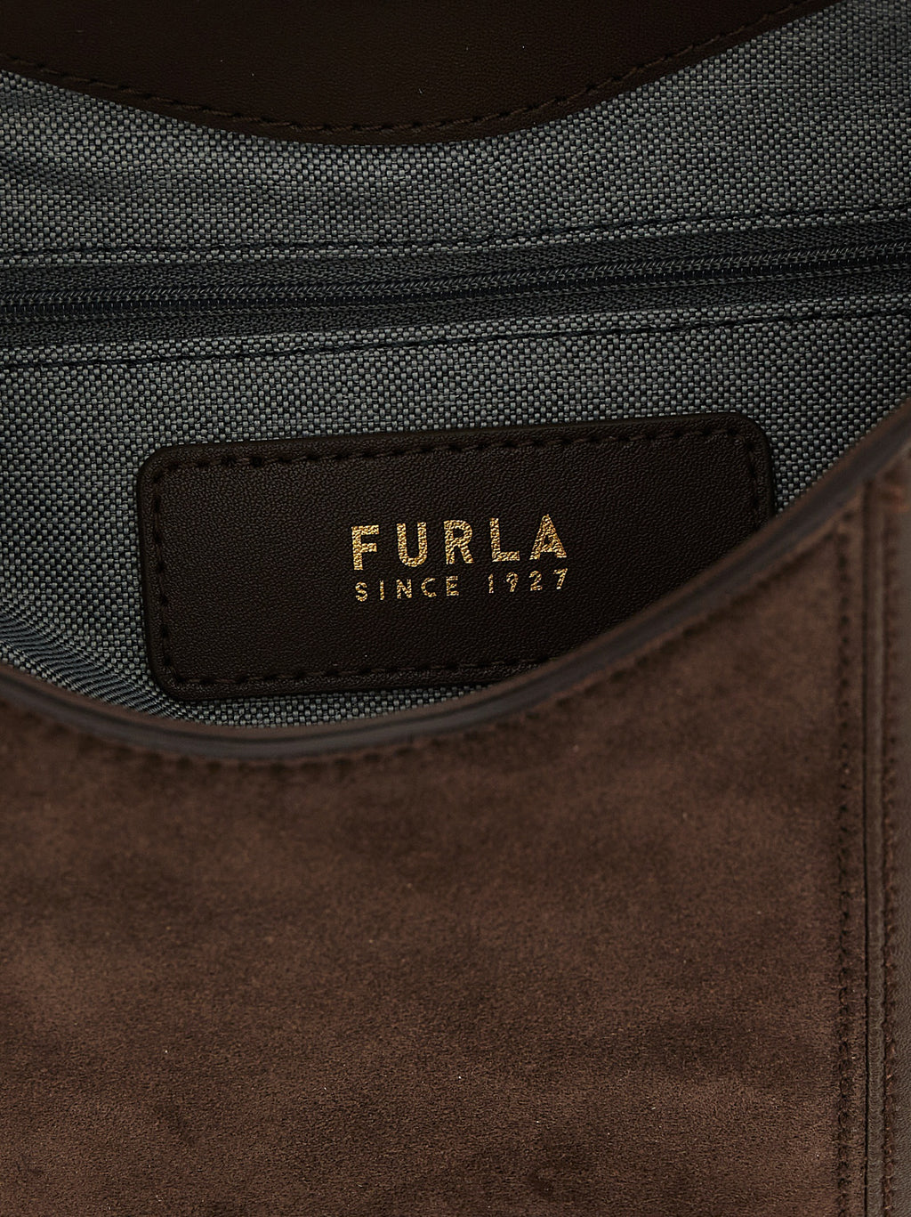 Furla Goccia S Brown Leather Shoulder Bag