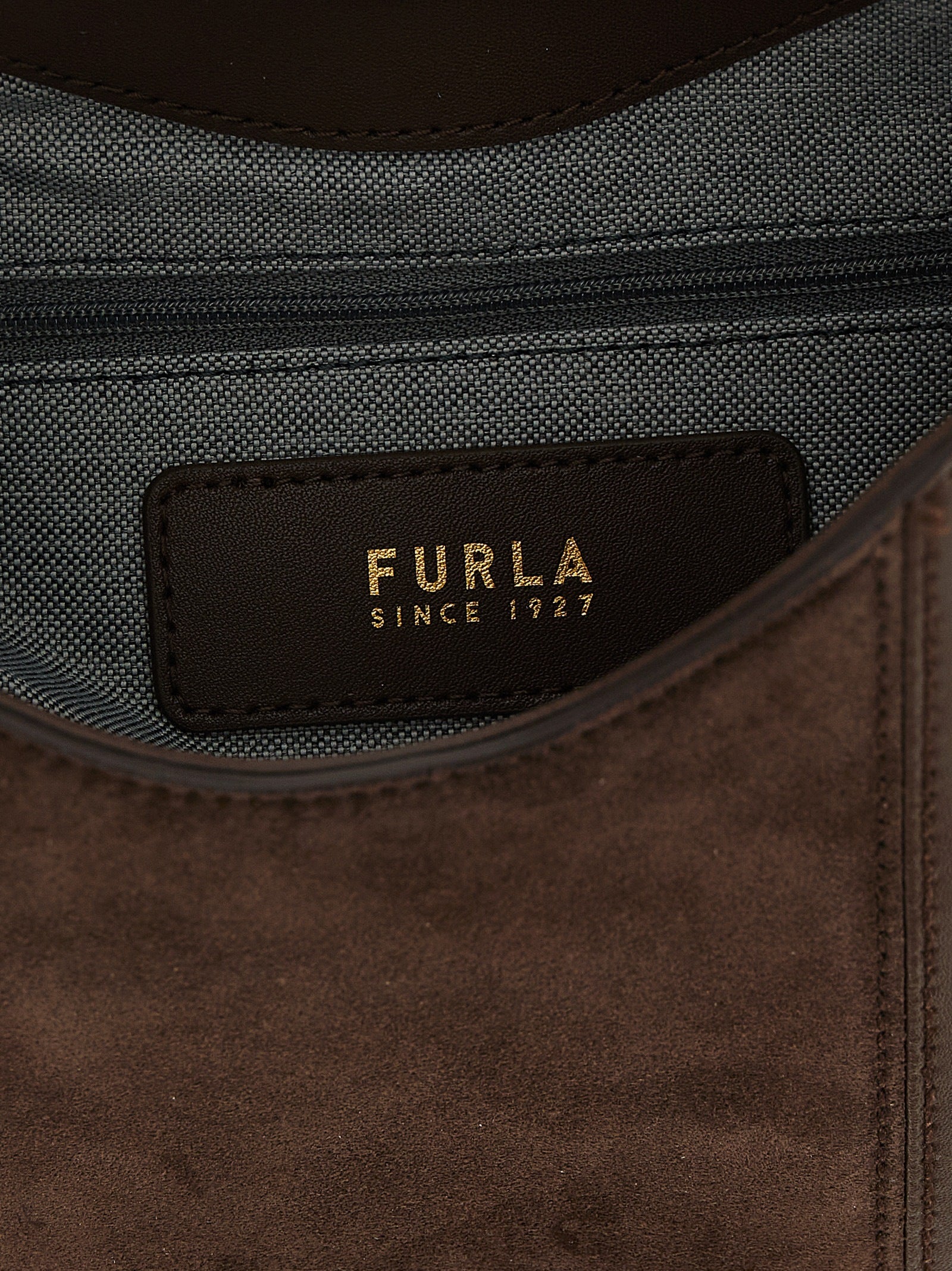 Furla Goccia S Brown Leather Shoulder Bag