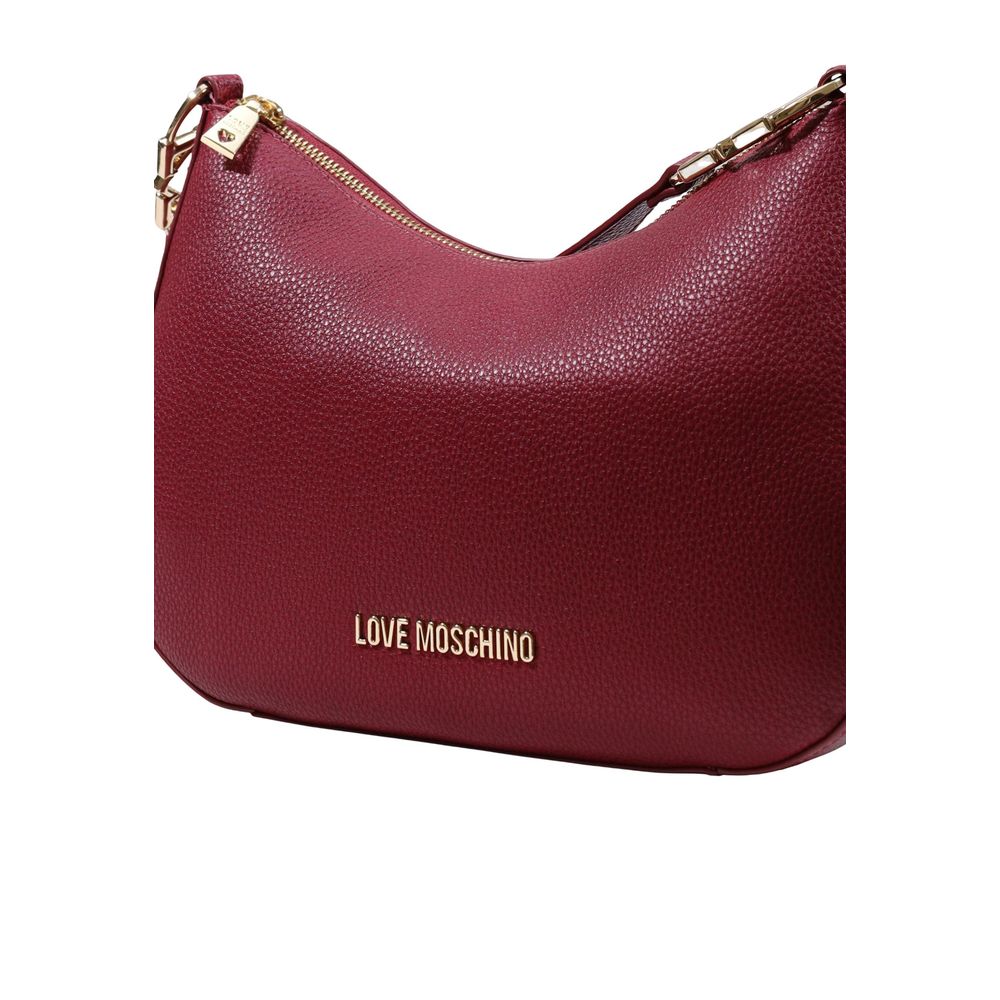 Love Moschino Medium Shoulder Bag Burgundy