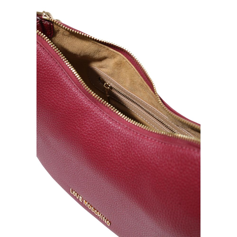 Love Moschino Medium Shoulder Bag Burgundy
