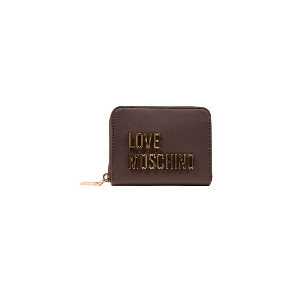 Love Moschino Zip Around Wallet Brown