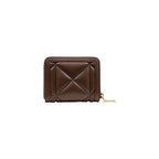 Love Moschino Quilted Zip Around Wallet Brown