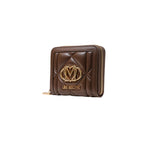 Love Moschino Quilted Zip Around Wallet Brown