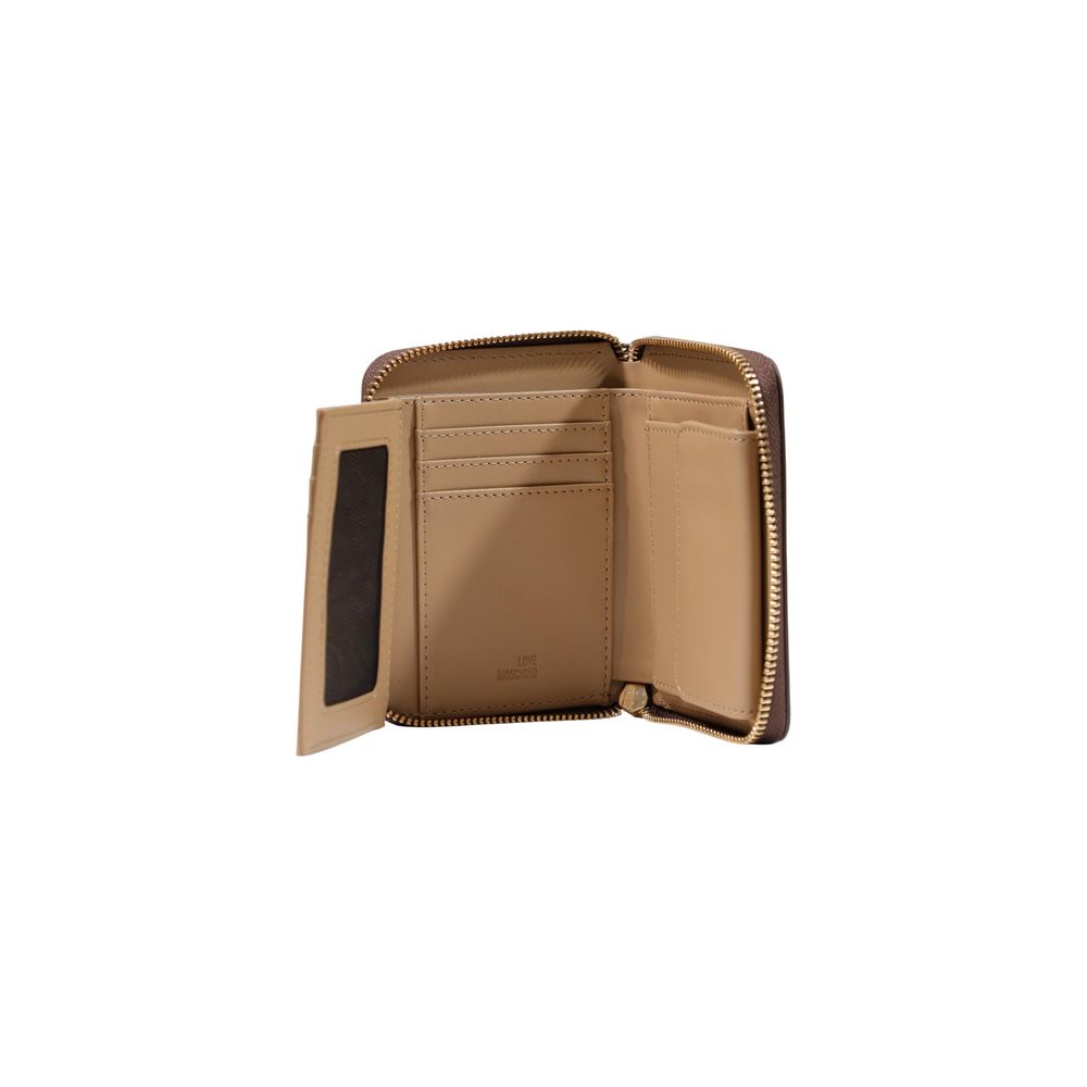 Love Moschino Zip Around Wallet Brown