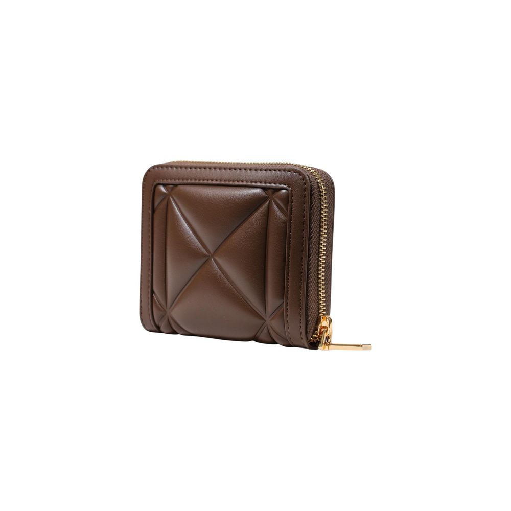 Love Moschino Quilted Zip Around Wallet Brown