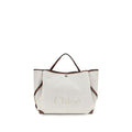 Chloé Large Carry Cotton Jacquard Tote Bag