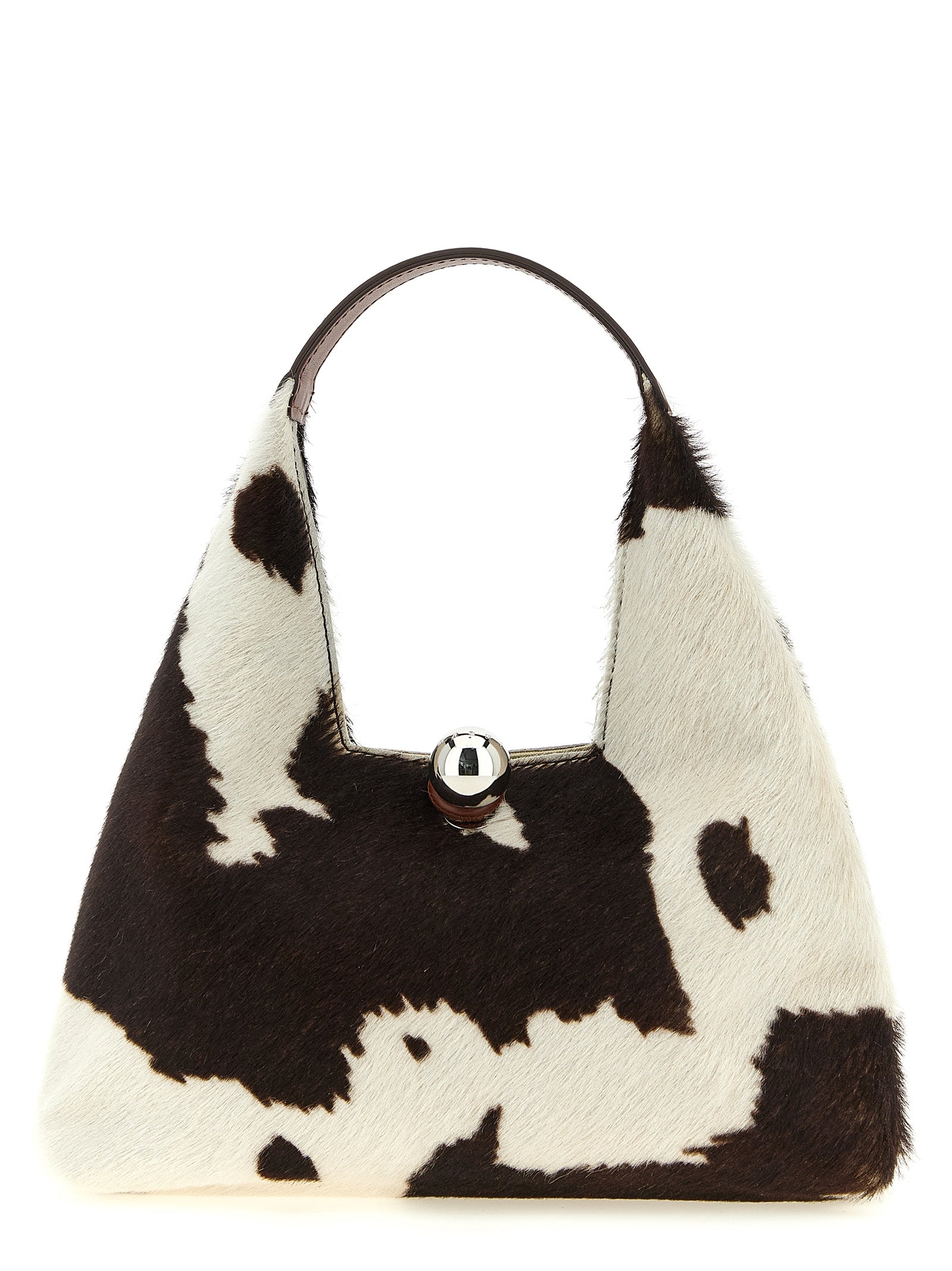 Marni Trapeze Small Cow Print Pony Hair Handbag