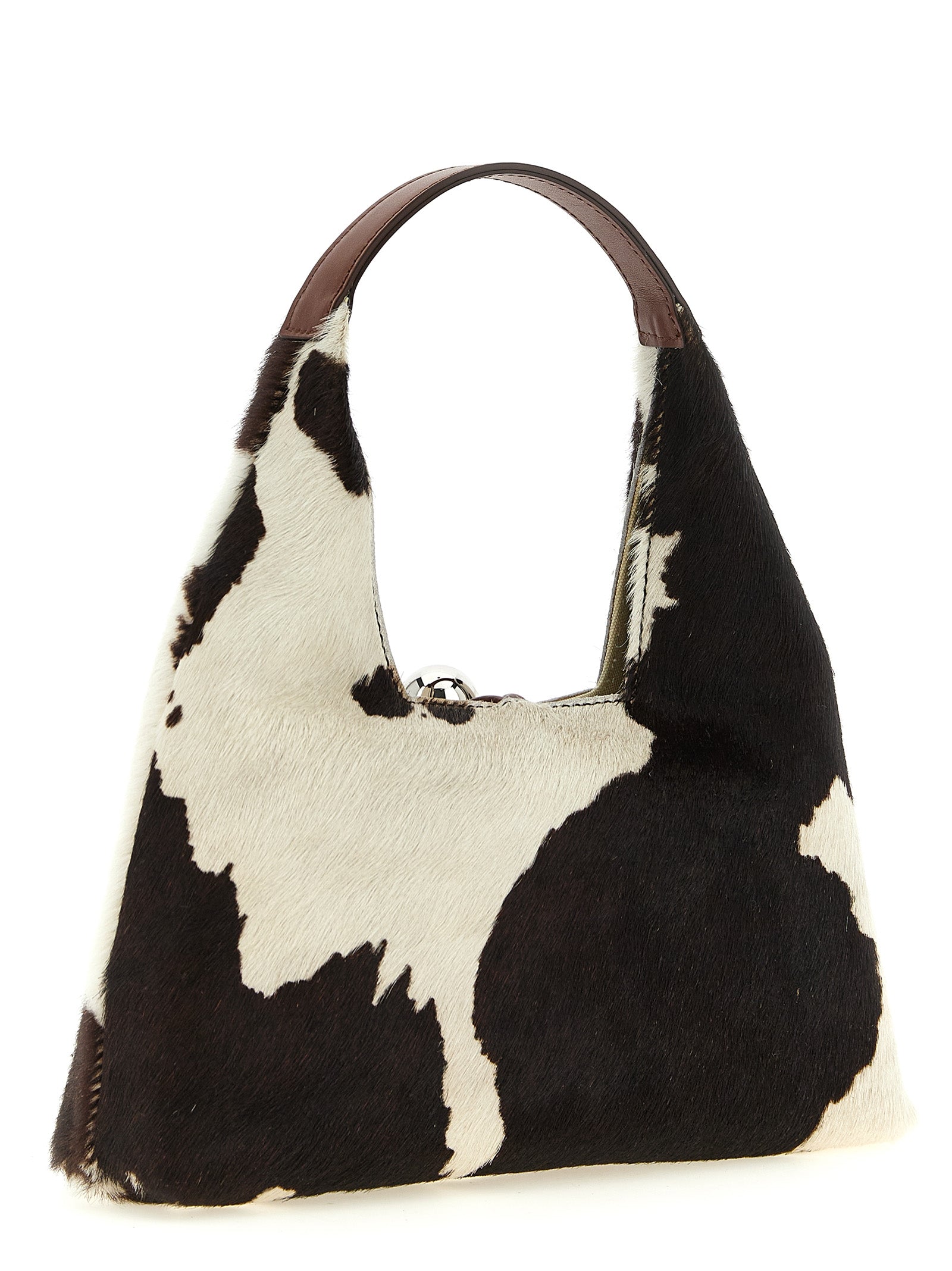 Marni Trapeze Small Cow Print Pony Hair Handbag