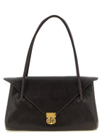 Marni East West Brown Calfskin Leather Shoulder Bag